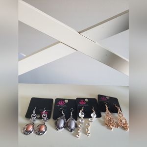 Paparazzi Earrings  4 Pairs